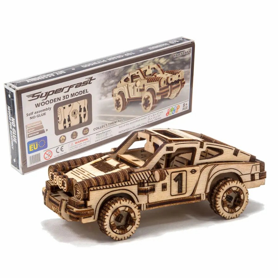 3D Wooden Puzzles Wooden City | 3D Wooden Car Puzzle – Rally Car 4