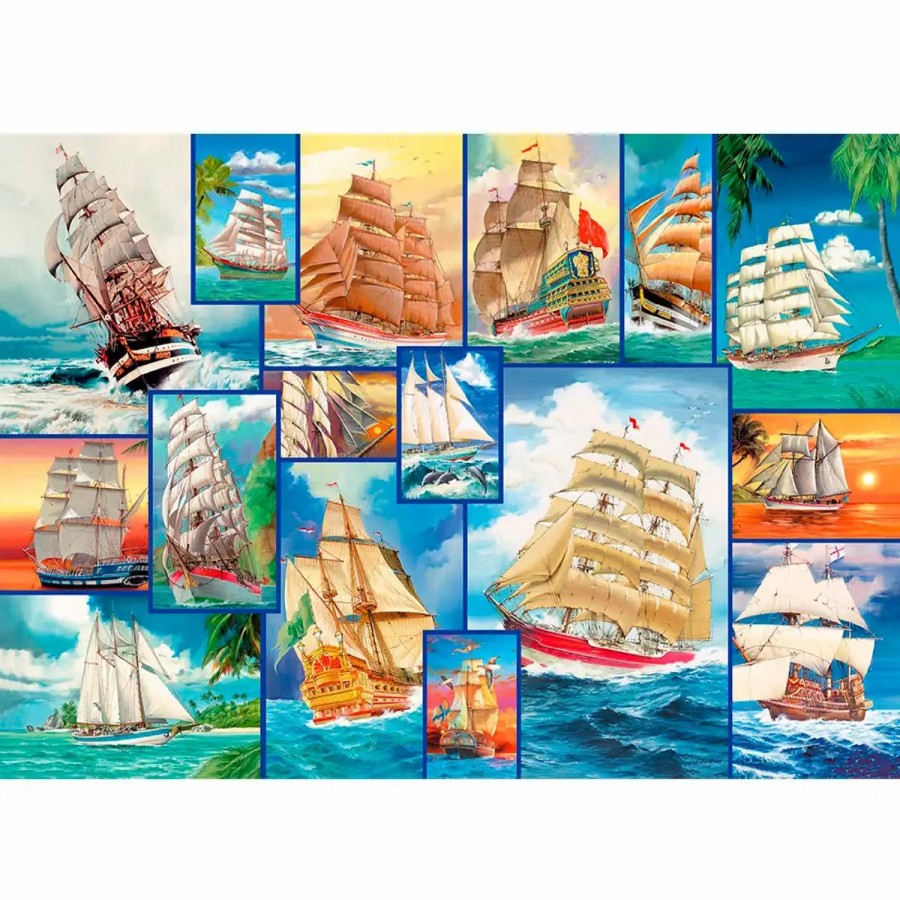 Wooden Jigsaw Puzzles Wooden City | Sailing Ships 200 Wooden Puzzle