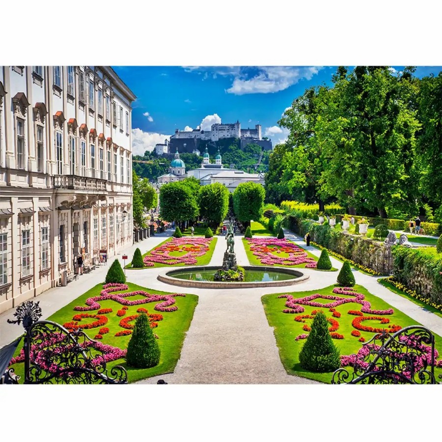 Wooden Jigsaw Puzzles Wooden City | Mirabell Palace And Salzburg 1000 Wooden Puzzle