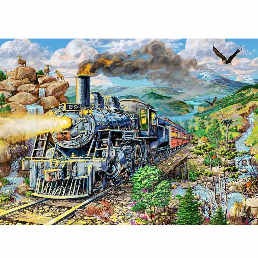 Wooden Jigsaw Puzzles Wooden City | Railway 500 Wooden Puzzle