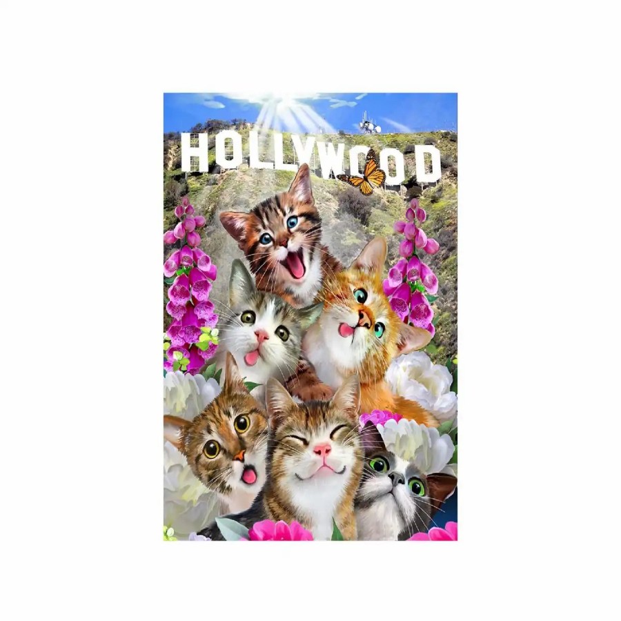 Wooden Jigsaw Puzzles Wooden City | Kittens In Hollywood 200 Wooden Puzzle